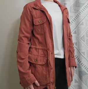 Rust military jacket